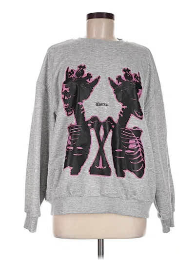 Pre-owned Shein Sweatshirt In Gray