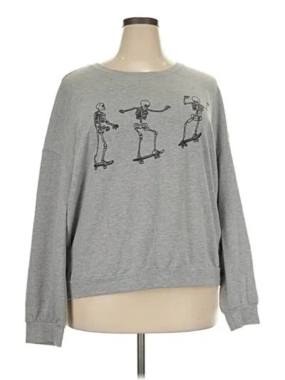 Pre-owned Shein Sweatshirt In Gray