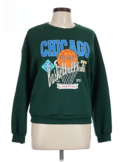 Pre-owned Shein Sweatshirt In Green
