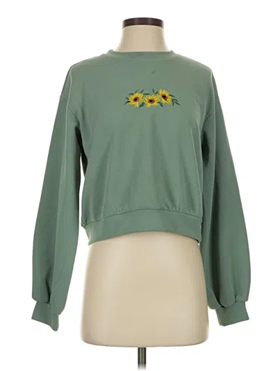 Pre-owned Shein Sweatshirt In Green