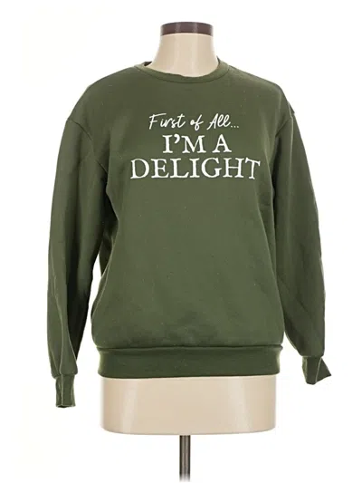 Pre-owned Shein Sweatshirt In Green