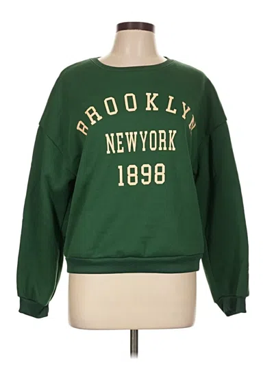 Pre-owned Shein Sweatshirt In Green