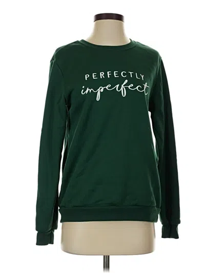 Pre-owned Shein Sweatshirt In Green