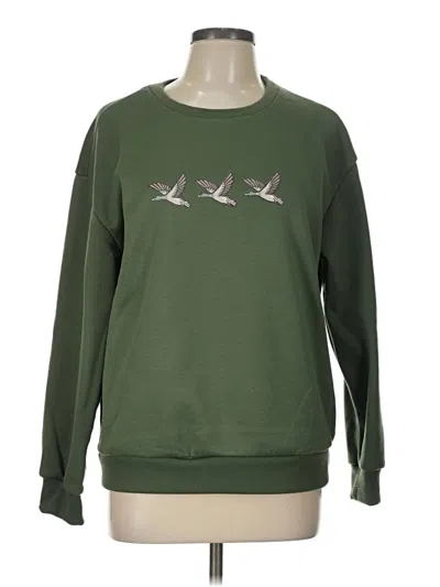 Pre-owned Shein Sweatshirt In Green