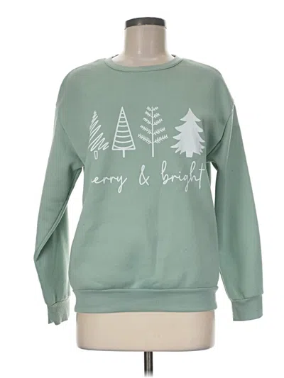 Pre-owned Shein Sweatshirt In Green