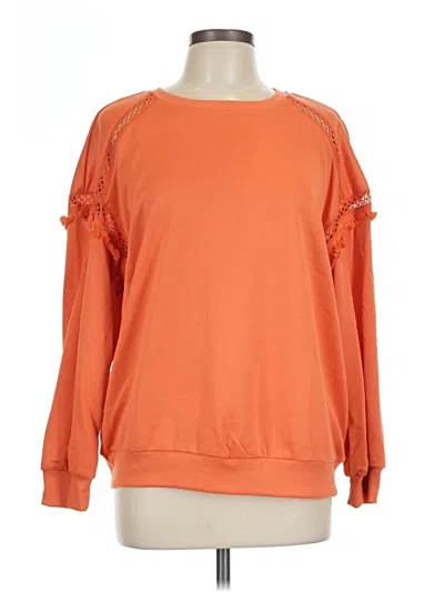 Pre-owned Shein Sweatshirt In Orange