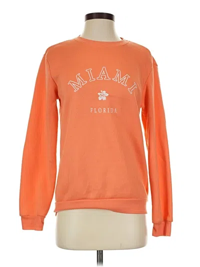 Pre-owned Shein Sweatshirt In Orange