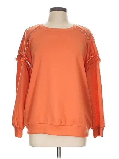 Pre-owned Shein Sweatshirt In Orange