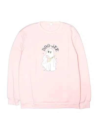 Pre-owned Shein Kids' Sweatshirt In Pink