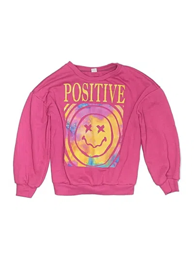 Pre-owned Shein Kids' Sweatshirt In Pink