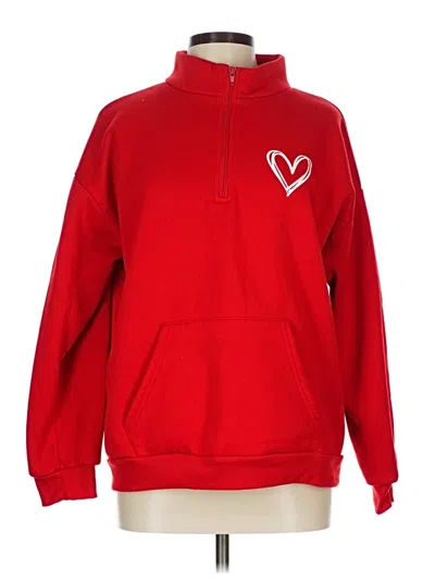 Pre-owned Shein Sweatshirt In Red