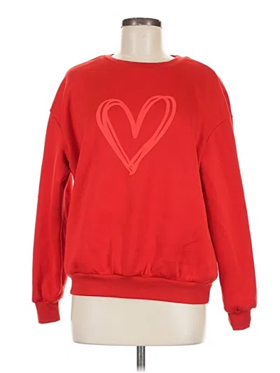 Pre-owned Shein Sweatshirt In Red