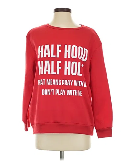 Pre-owned Shein Sweatshirt In Red