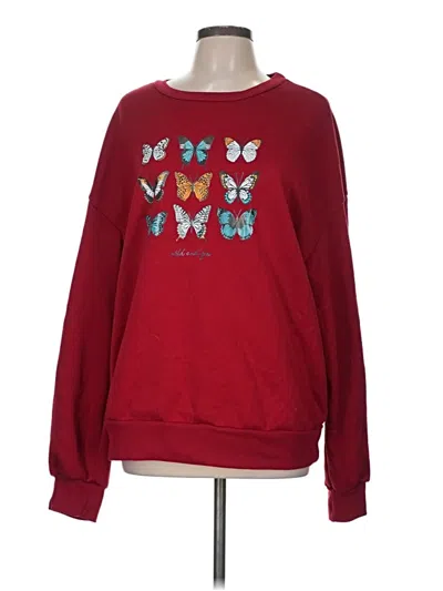 Pre-owned Shein Sweatshirt In Red