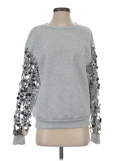 Pre-owned Shein Sweatshirt In Silver