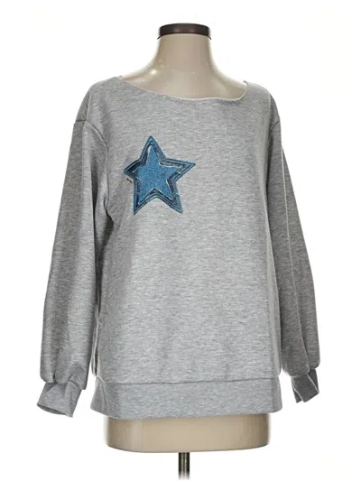 Pre-owned Shein Sweatshirt In Silver