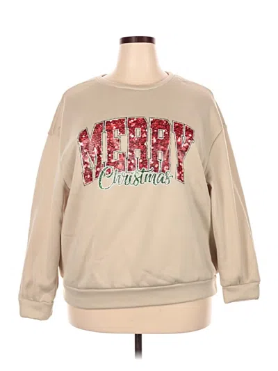 Pre-owned Shein Sweatshirt In Tan