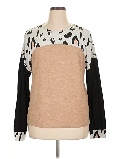 Pre-owned Shein Sweatshirt In Tan