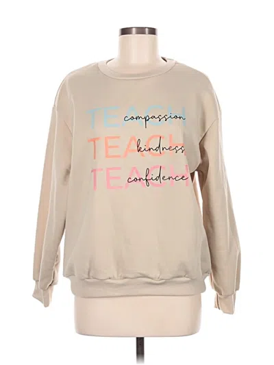 Pre-owned Shein Sweatshirt In Tan