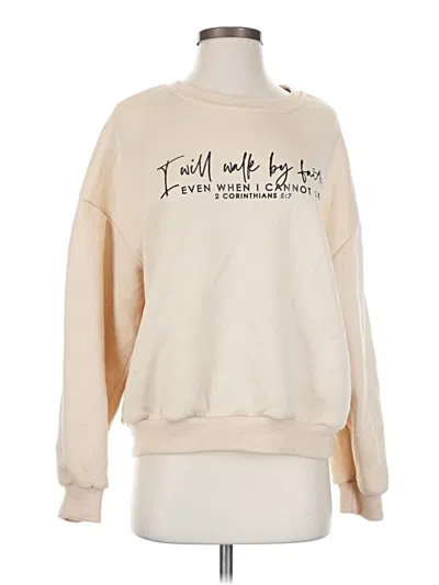 Pre-owned Shein Sweatshirt In Tan