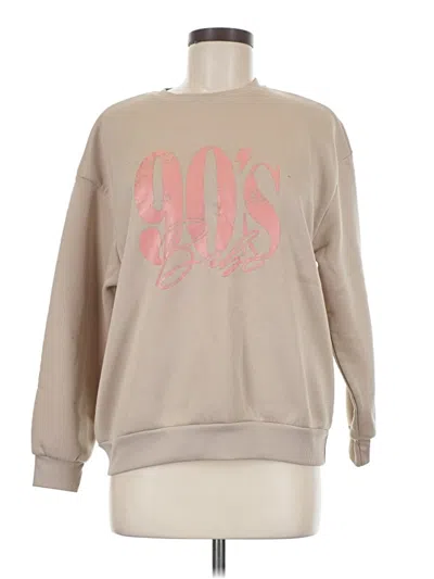 Pre-owned Shein Sweatshirt In Tan