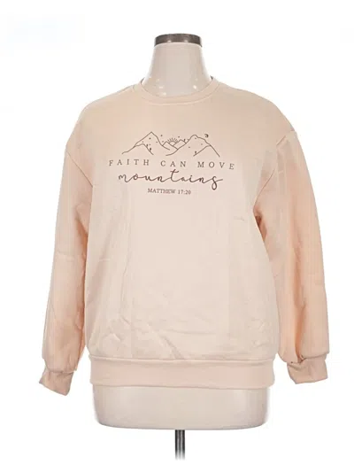 Pre-owned Shein Sweatshirt In Tan