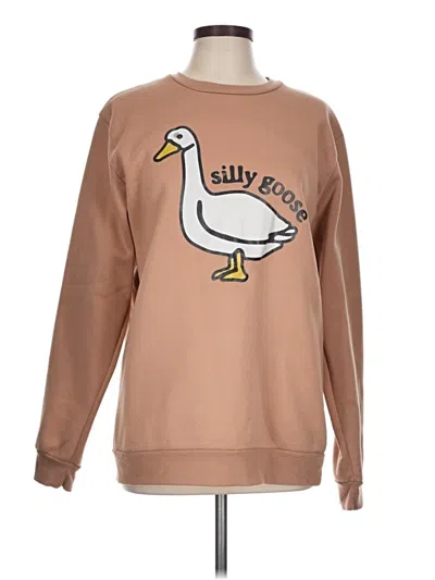 Pre-owned Shein Sweatshirt In Tan