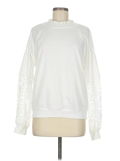 Pre-owned Shein Sweatshirt In White