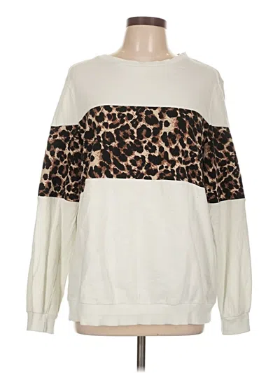 Pre-owned Shein Sweatshirt In White