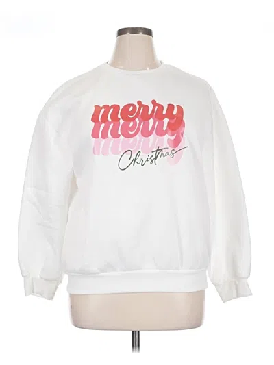 Pre-owned Shein Sweatshirt In White