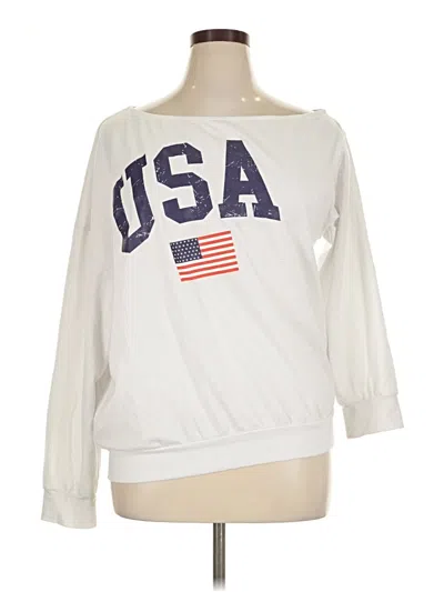 Pre-owned Shein Sweatshirt In White