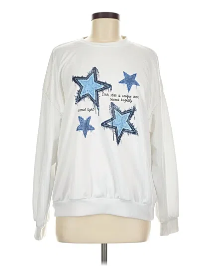 Pre-owned Shein Sweatshirt In White