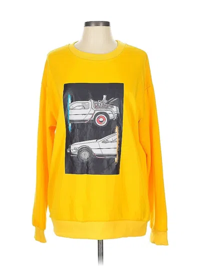 Pre-owned Shein Sweatshirt In Yellow