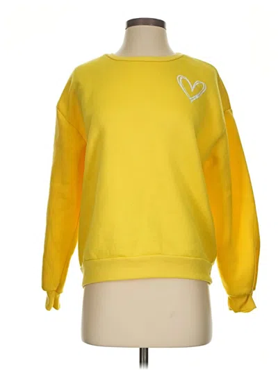Pre-owned Shein Sweatshirt In Yellow