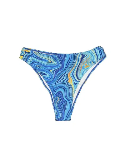 Pre-owned Shein Swimsuit Bottoms In Blue
