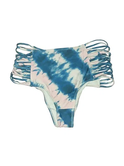 Pre-owned Shein Swimsuit Bottoms In Blue