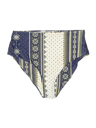 Pre-owned Shein Swimsuit Bottoms In Blue