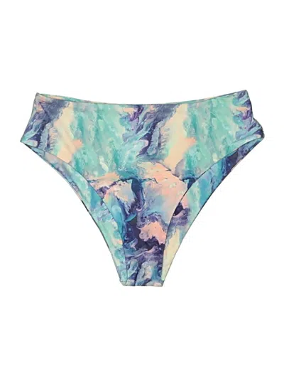 Pre-owned Shein Swimsuit Bottoms In Blue
