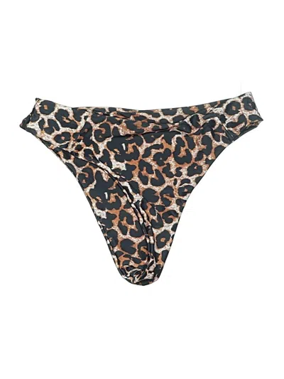 Pre-owned Shein Swimsuit Bottoms In Brown