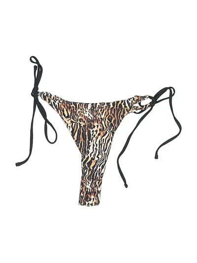 Pre-owned Shein Swimsuit Bottoms In Brown