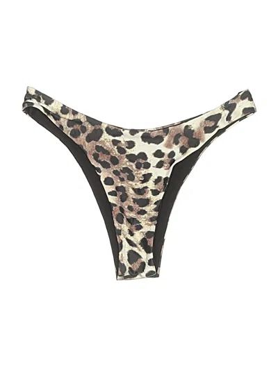 Pre-owned Shein Swimsuit Bottoms In Brown