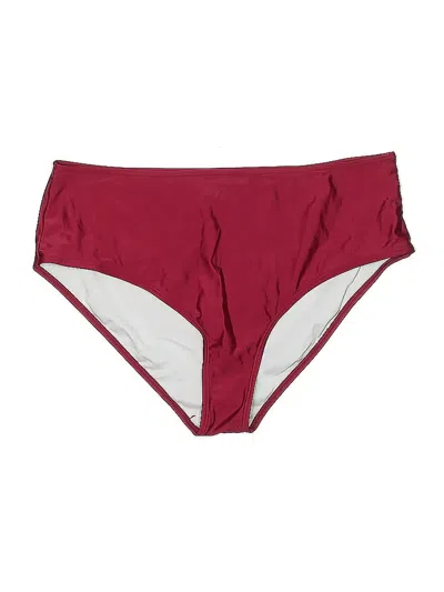Pre-owned Shein Swimsuit Bottoms In Burgundy
