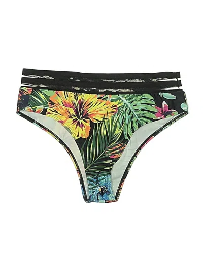 Pre-owned Shein Swimsuit Bottoms In Green