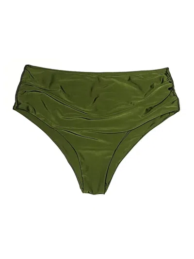 Pre-owned Shein Swimsuit Bottoms In Green