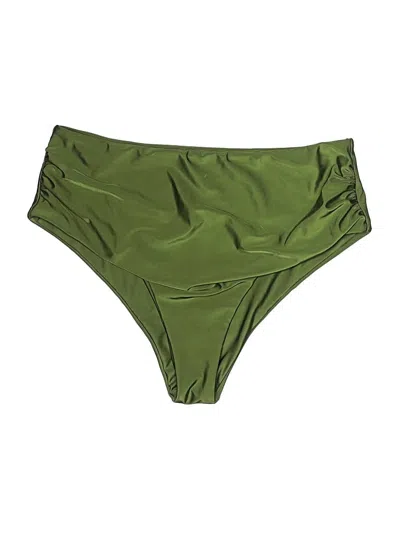 Pre-owned Shein Swimsuit Bottoms In Green