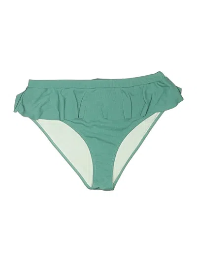 Pre-owned Shein Swimsuit Bottoms In Green