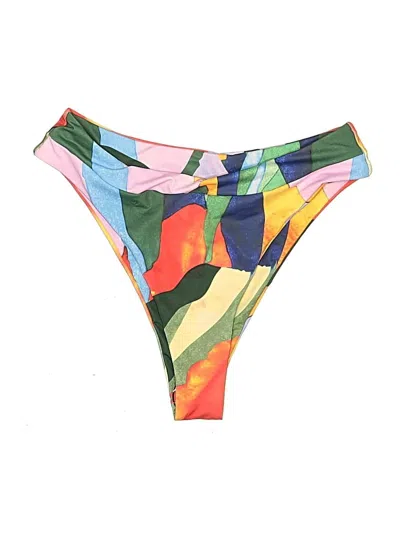 Pre-owned Shein Swimsuit Bottoms In Green