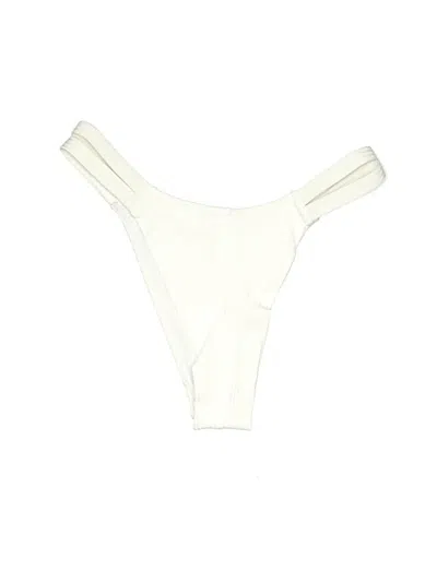 Pre-owned Shein Swimsuit Bottoms In Ivory