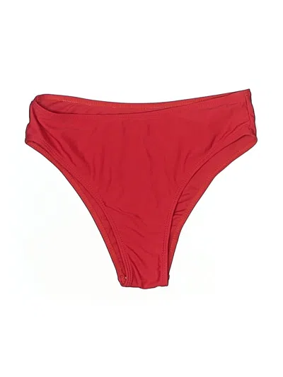 Pre-owned Shein Swimsuit Bottoms In Red