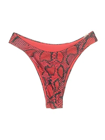 Pre-owned Shein Swimsuit Bottoms In Red